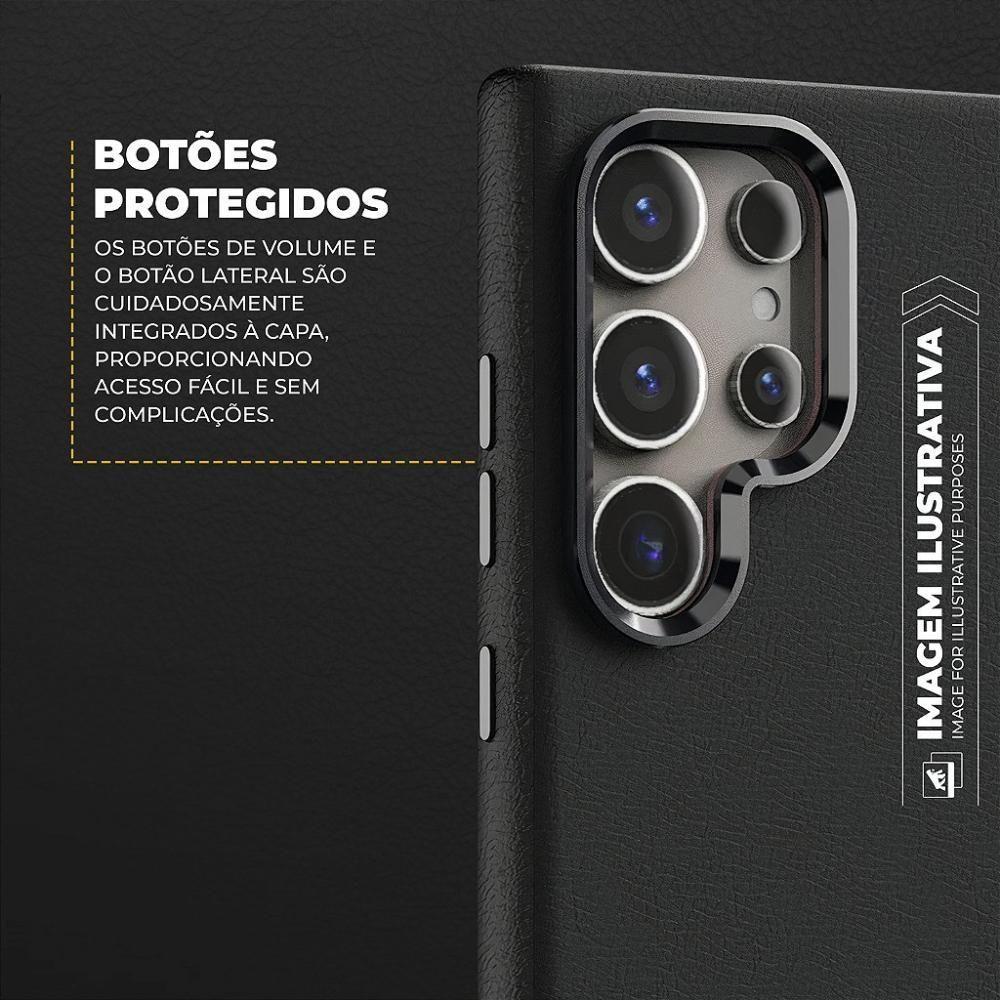 Capa Para Samsung Glaxy S24 - Couro Dual Magsafe - Preta - Gshield - 7