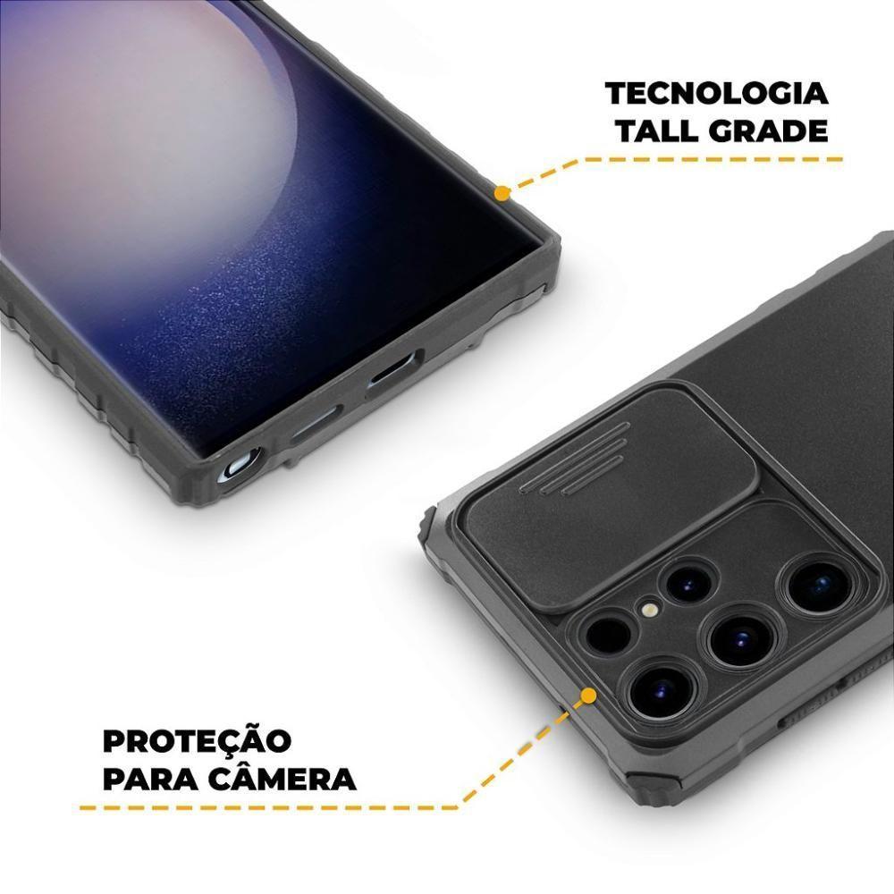 Capa Victus + Película Frontal E Traseira Transparente Para Samsung Galaxy S23 Ultra - Gshield - 10