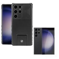 Capa Victus + Película Frontal E Traseira Transparente Para Samsung Galaxy S23 Ultra - Gshield - 1