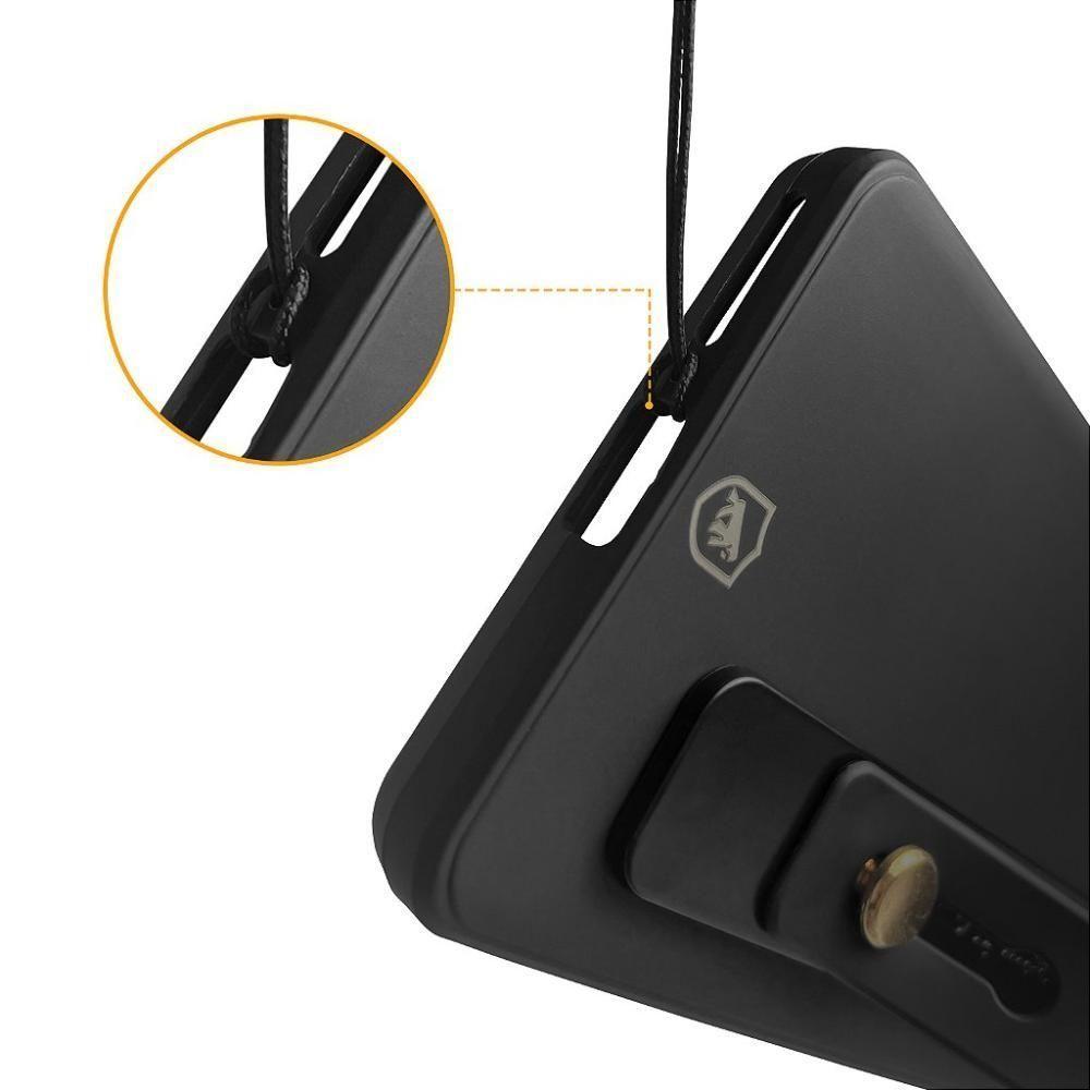 Kit Capa Silicon Veloz Para Samsung Galaxy A05s + Ring Socket + Cordão - Preto - Gshield - 6