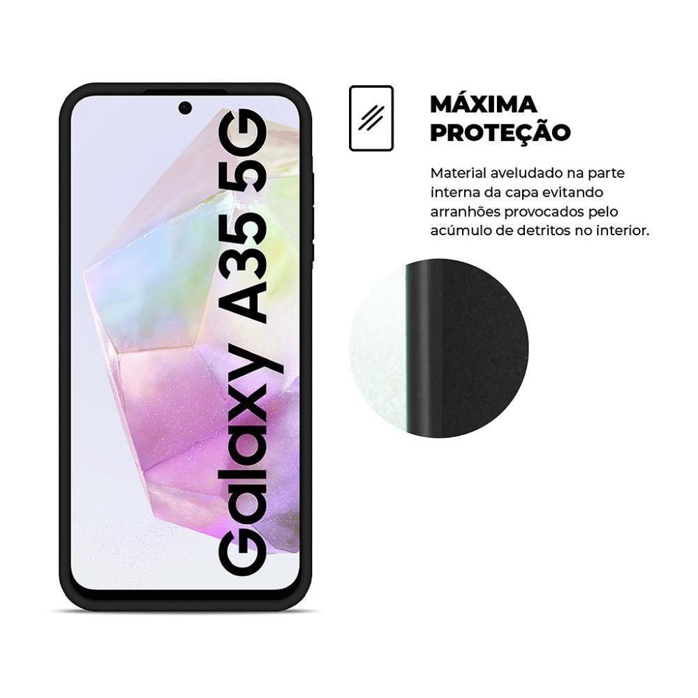 Capa Para Samsung Galaxy A35 5g - Silicon Veloz - Gshield - 5