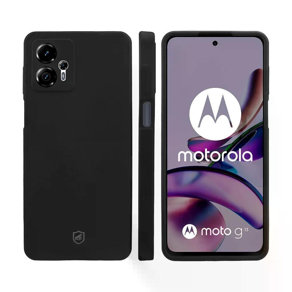 Kit Capa Silicon Veloz E Película Hydrogel Hd Para Motorola Moto G13 - Gshield - 10