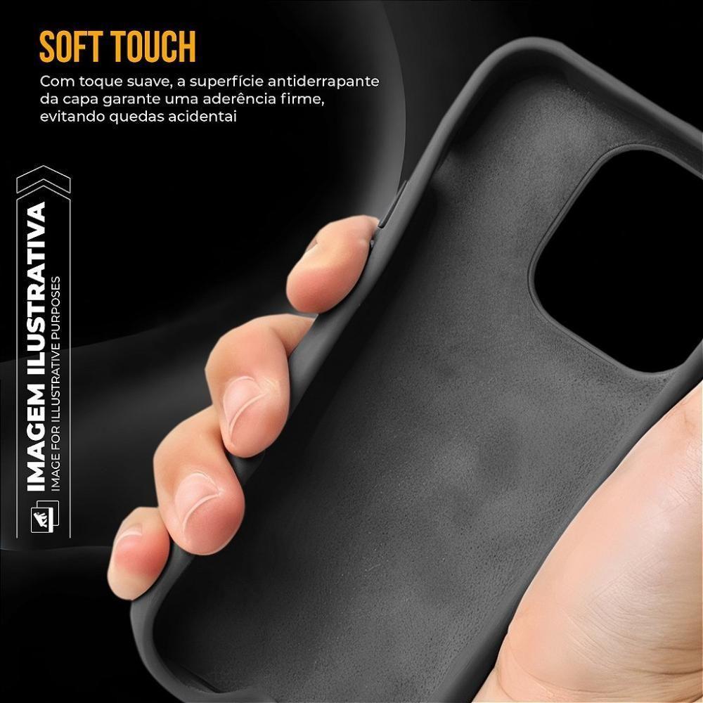 Kit Capa Silicon Premium E Película Hydrogel Hd Para Iphone 16 Pro Max - Gshield - 4