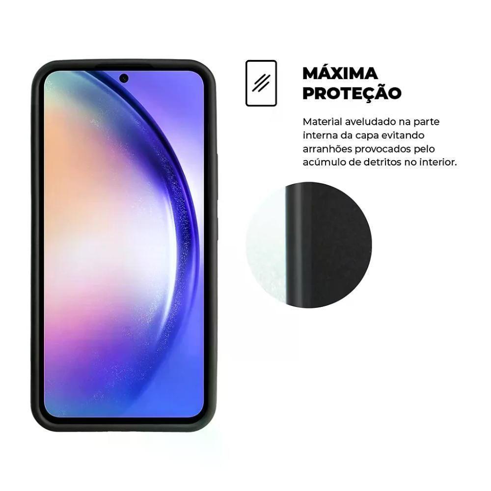 Kit Capa Silicon Veloz E Película Hydrogel Hd Para Samsung Galaxy A54 - Gshield - 7