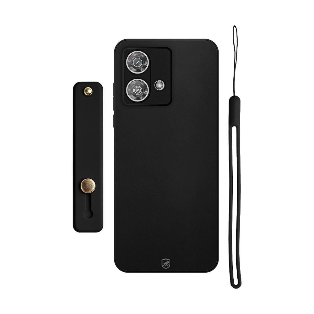 Kit Capa Silicon Veloz Para Samsung Galaxy A15 + Ring Socket + Cordão - Preto - Gshield - 8