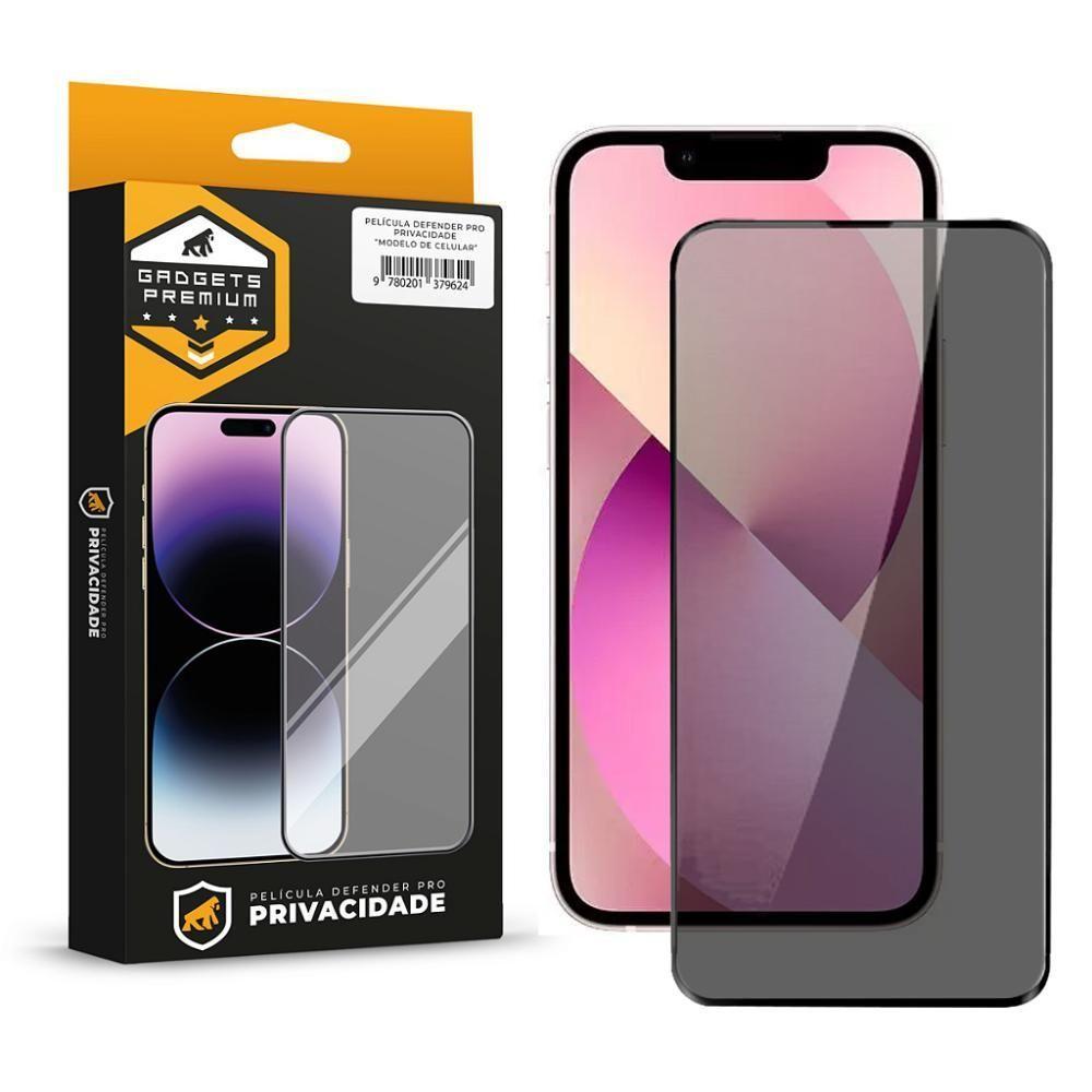 Película Para Iphone 13 Mini - Defender Pro Privacidade - Preta - Gshield - 1