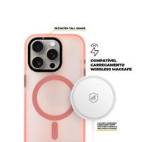 Kit Capa Magsafe Pro Rosa E Pelicula Defender Pro Privacidade Para Iphone 15 Pro - Gshield
