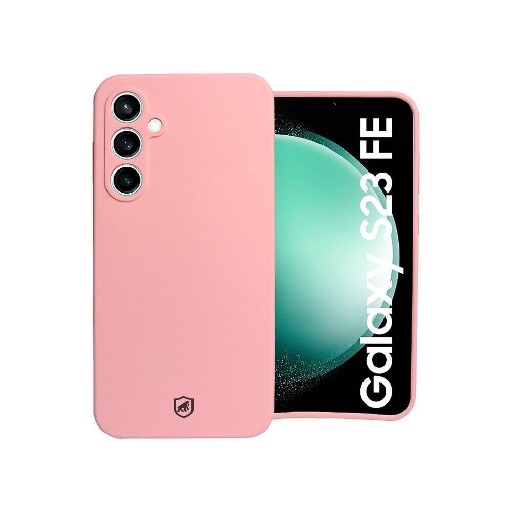 Capa Para Samsung Galaxy S23 Fe - Silicon Premium Rosa - Gshield - 1