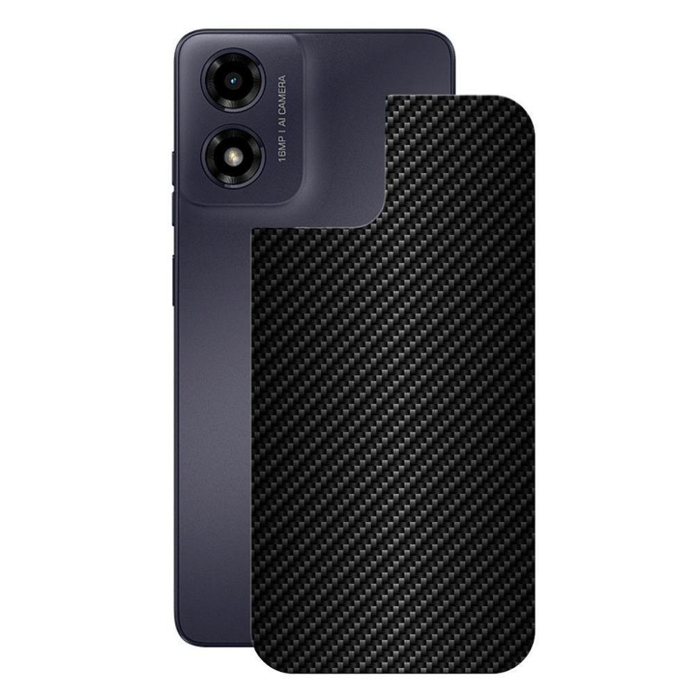 Película Para Motorola Moto G04 - Traseira De Fibra De Carbono Preta - Gshield - 1