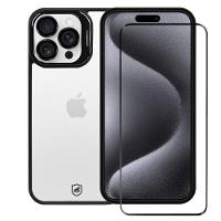 Kit Capa Gravity Preta E Película Ultra Safe Para Iphone 15 Pro - Gshield - 1