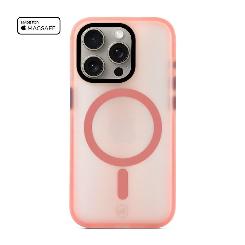 Kit Capa Magsafe Pro Rosa E Pelicula Coverage 5d Pro Preta Para Iphone 15 Pro - Gshield - 8