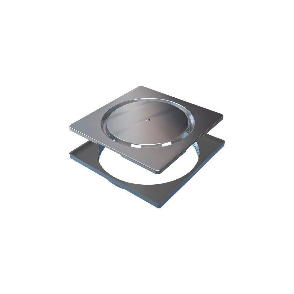 Grelha Para Ralo Linear Novii Abre E Fecha 9573 15x15 Inox Escovado - 1