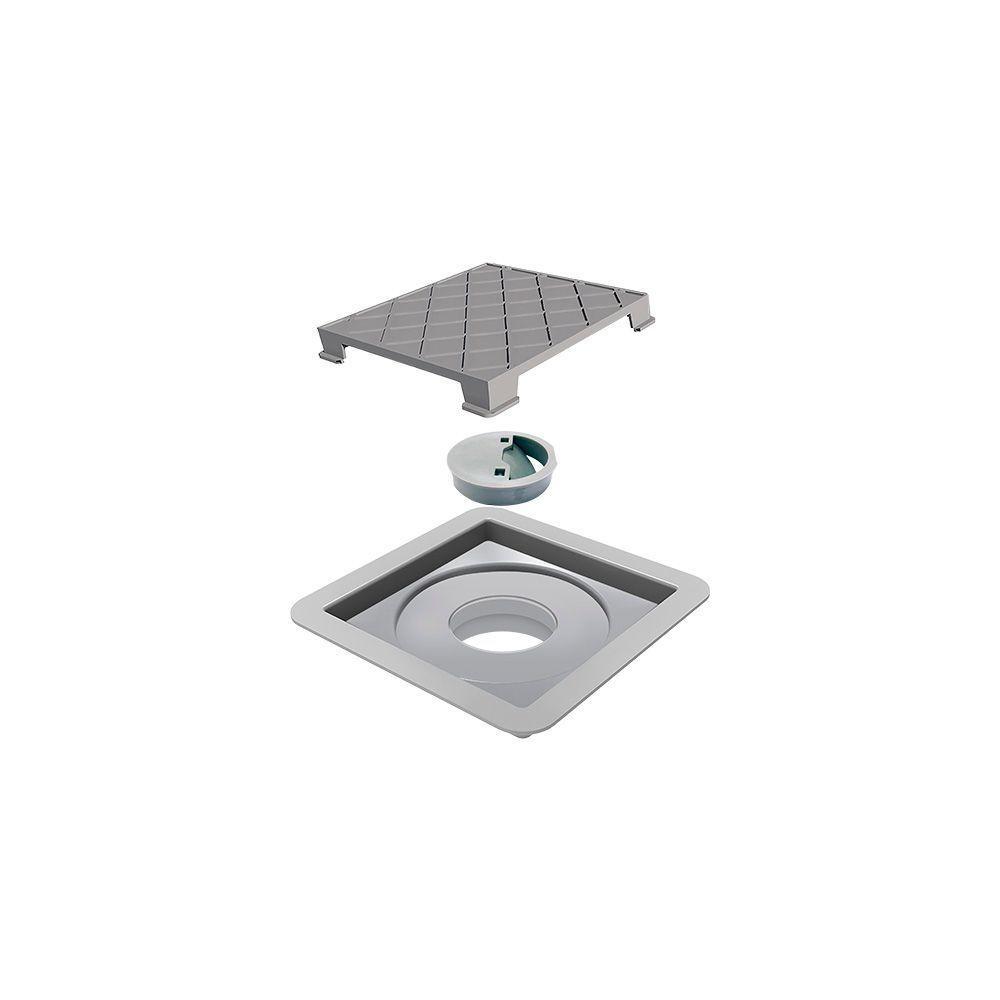 Ralo Linear Novii Seco Quadrado 7344 10x10 Com Tampa Oculta - 1