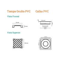 Ralo Linear Novii Seco Quadrado 7344 10x10 Com Tampa Oculta - 2