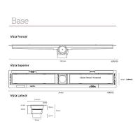 Ralo Linear Elleve Smart Seco 263 70cm Com Tampa Oculta 263 - 2