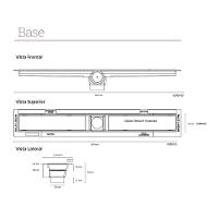Ralo Linear Elleve Smart Seco 262 60cm Com Tampa Oculta 262 - 2