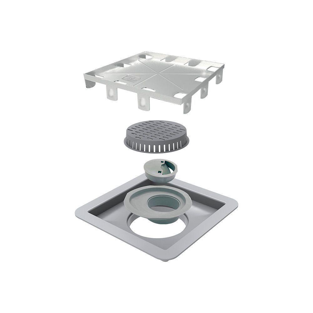 Ralo Linear Elleve Square 209 15x15 Com Tampa Oculta 209 - 1