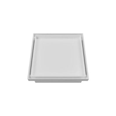 Ralo Oculto Quadrado Astra Roc15 15cm Branco