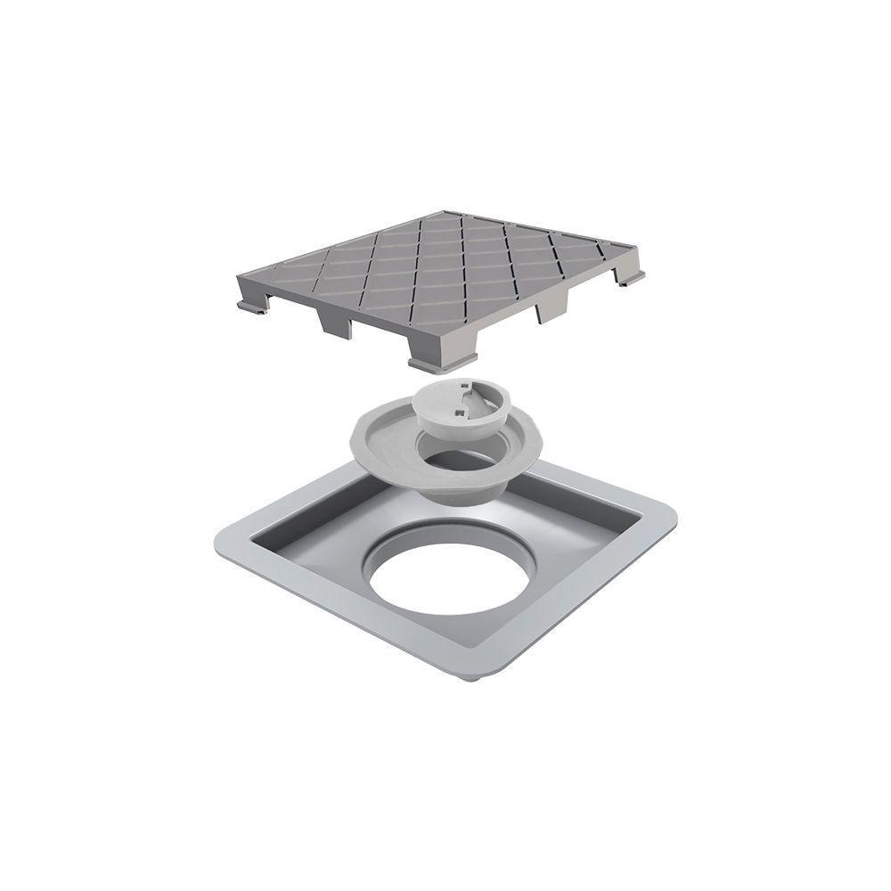 Ralo Linear Novii Seco Quadrado 4665 15x15 Com Tampa Oculta - 1