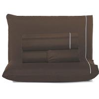 Jogo De Lençol Queen Top Line 180 Fios 4 Peças - Tabaco - 1