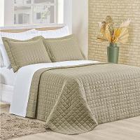 Cobre Leito Queen Montreal Algodão 150 Fios 3 Peças - Caqui - 1