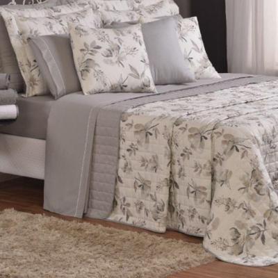 Cobre Leito King Top Line Estampado 180 Fios 3 Peças - Capri