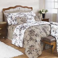 Edredom Casal Padrão Desire Percal 200 Fios 100% Algodão 5 Peças - Samara - 1