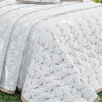 Cobre Leito King Istambul Bordado 200 Fios 100% Algodão 5 Peças - Branco - 2