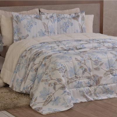 Edredom King Coberdrom Top Line Estampado Hipercal/sherpa 3 Peças - Lince