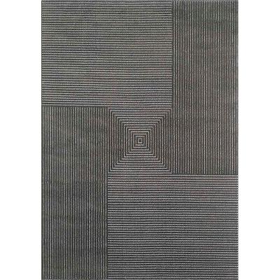 Tapete Para Sala Dixon 06 Preto Cinza 2,50x3,00m - Edantex