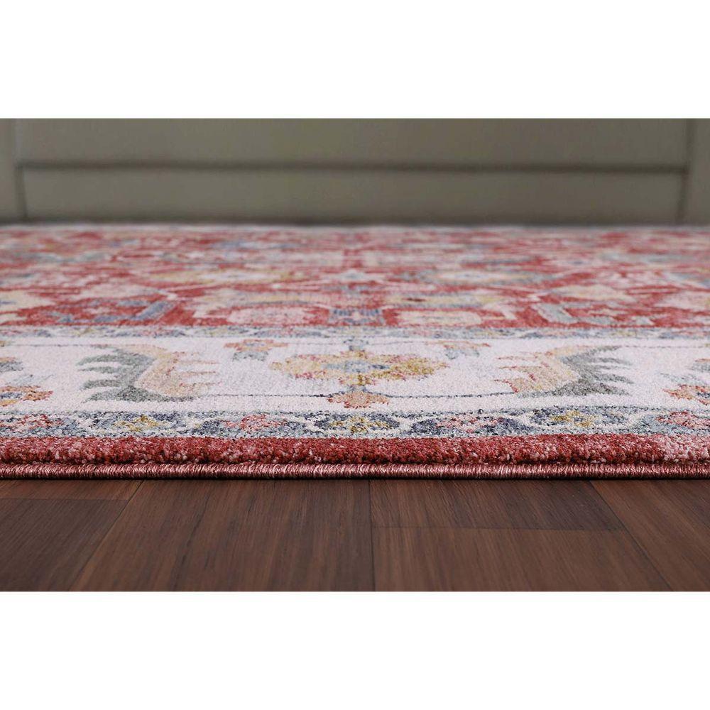 Tapete Para Sala Coliseo 04 Vermelho e Cinza 2,00x2,50m - 1