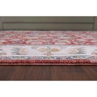 Tapete Para Sala Coliseo 04 Vermelho e Cinza 2,00x2,50m - 1