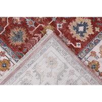 Tapete Para Sala Coliseo 04 Vermelho e Cinza 2,00x2,50m - 2