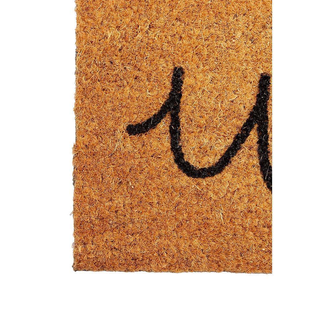 Capacho Fibra De Coco Estampado 29 Bege Preto 0,33x0,60m - 3