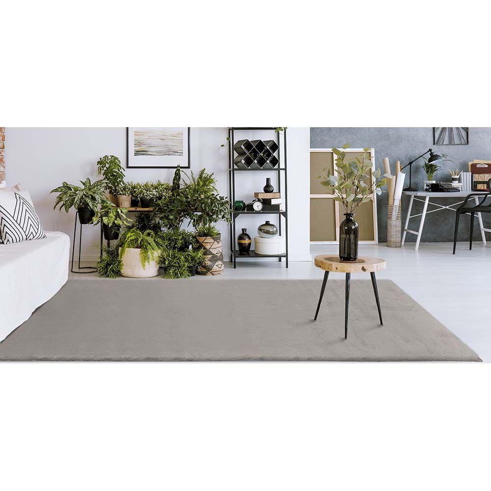 Tapete Felpudo Aconchego 05 Cinza 1,00x1,40m - Edantex - 6