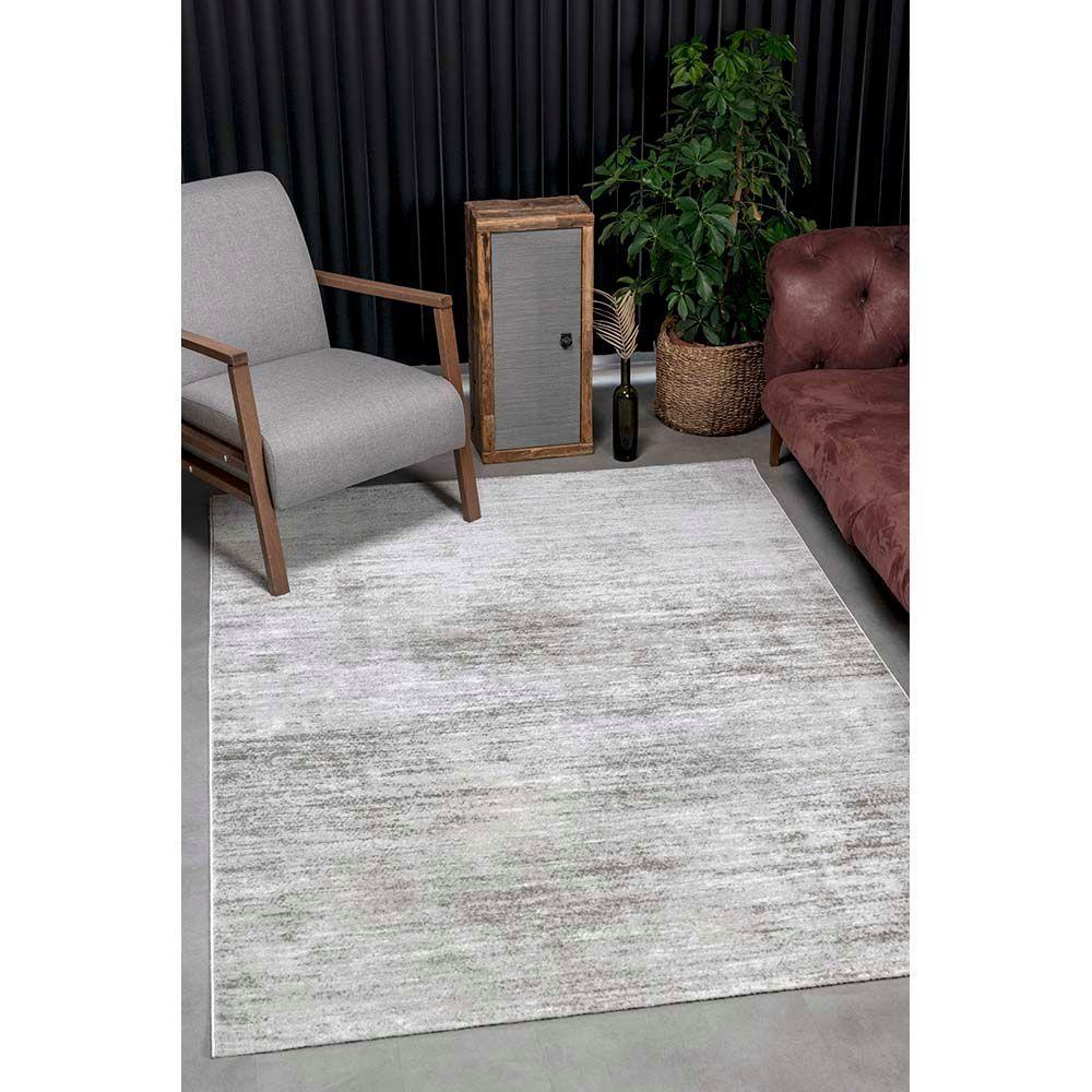 Tapete Para Sala Sofia 05 Bege e Cinza 1,00x1,40m - Edantex - 4