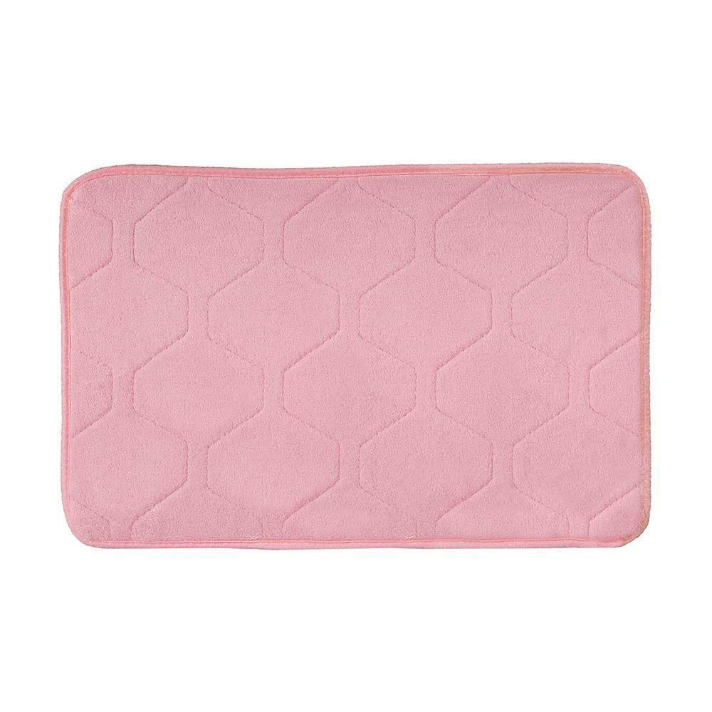 Tapete De Banheiro Touch 04 Rosa 0,40x0,60m - Edantex - 1