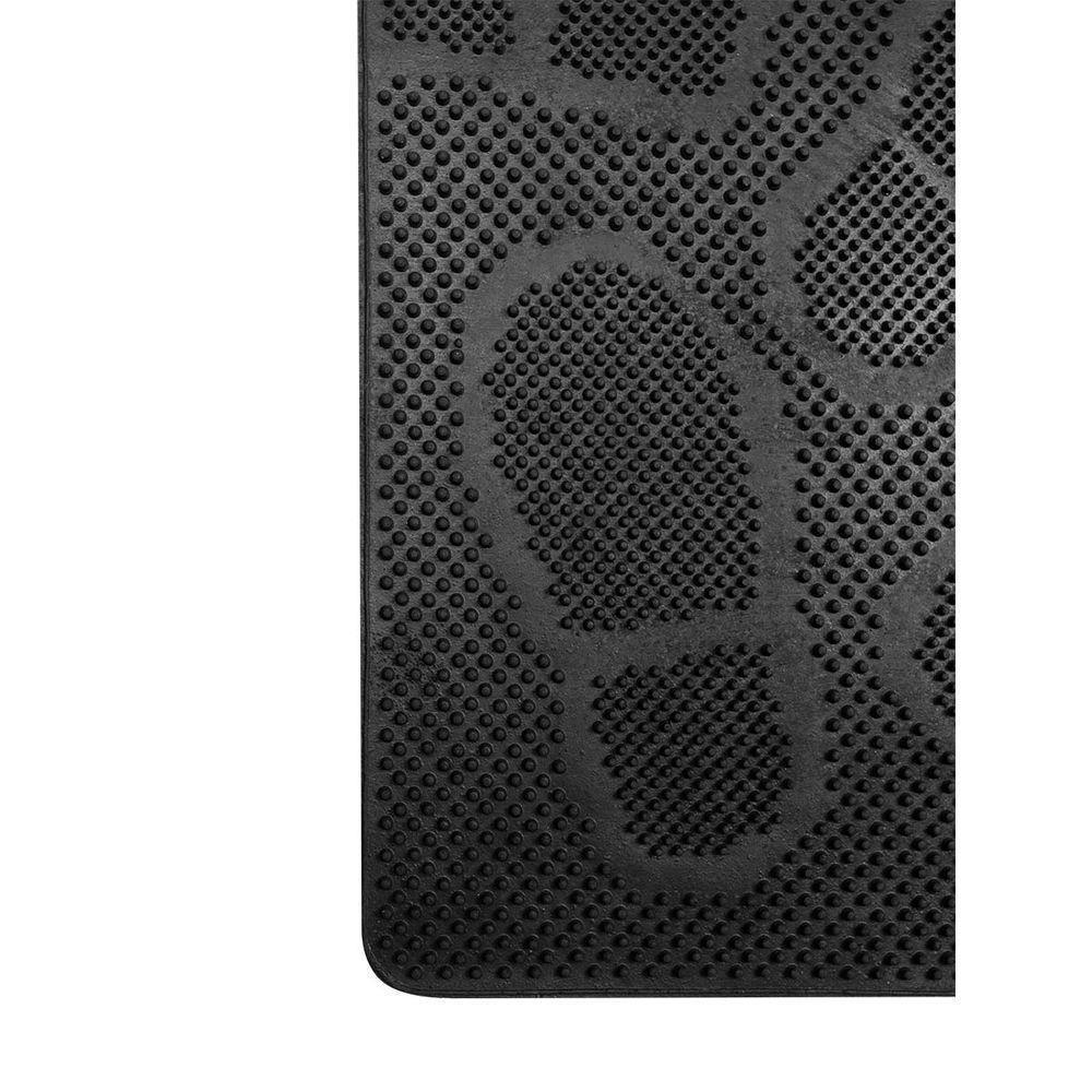 Capacho De Borracha Antiderrapante Ecco 22 Preto 0,40x0,60m - 3