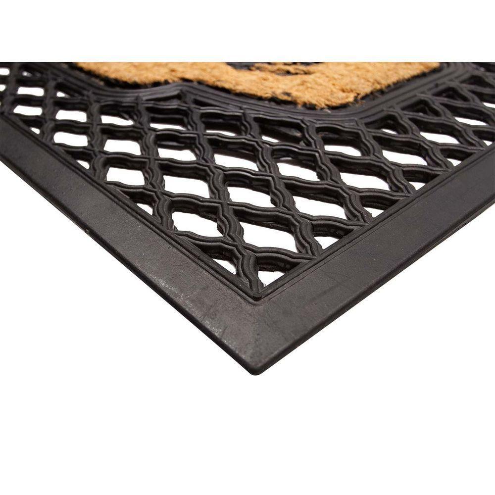 Capacho Fibra De Coco Prime 23 Bege Preto 0,45x0,75m - 3