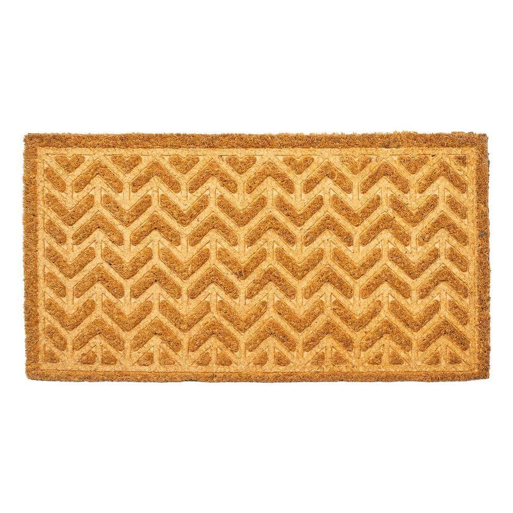 Capacho Fibra De Coco Ruby 23 Bege 0,33x0,60m - 1