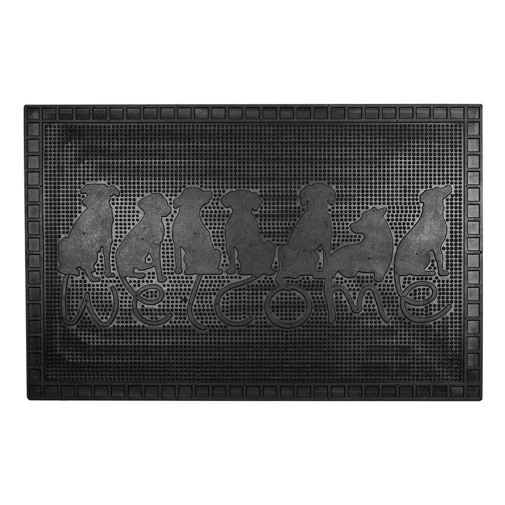 Capacho De Borracha Iron 22 Bege 0,40x0,60m - 1