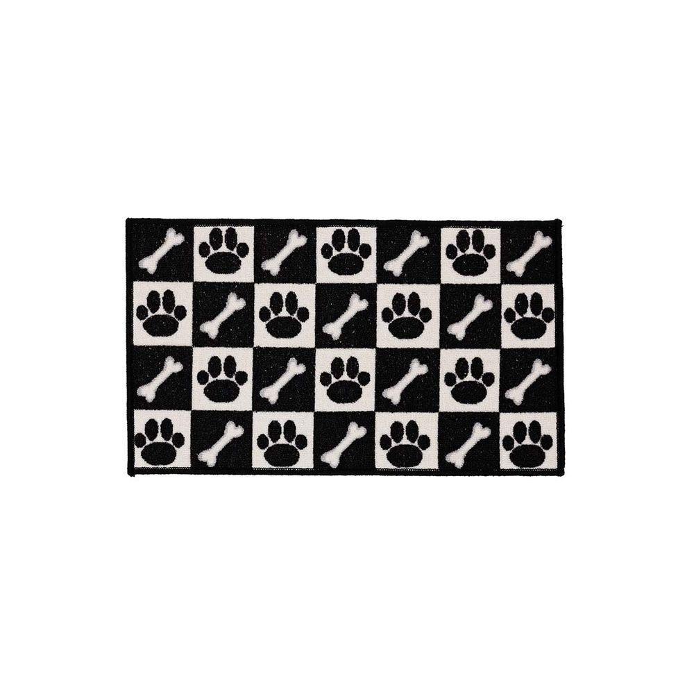 Capacho Antiderrapante Clean 29 Preto Branco 0,40x0,60m - 4