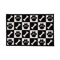 Capacho Antiderrapante Clean 29 Preto Branco 0,40x0,60m - 1