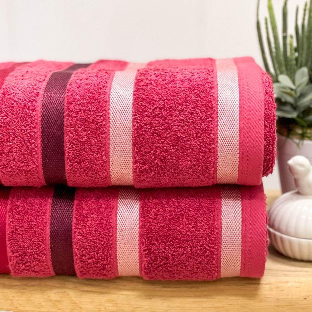 Toalha De Rosto Lumiere 45x80 Rosa - 3