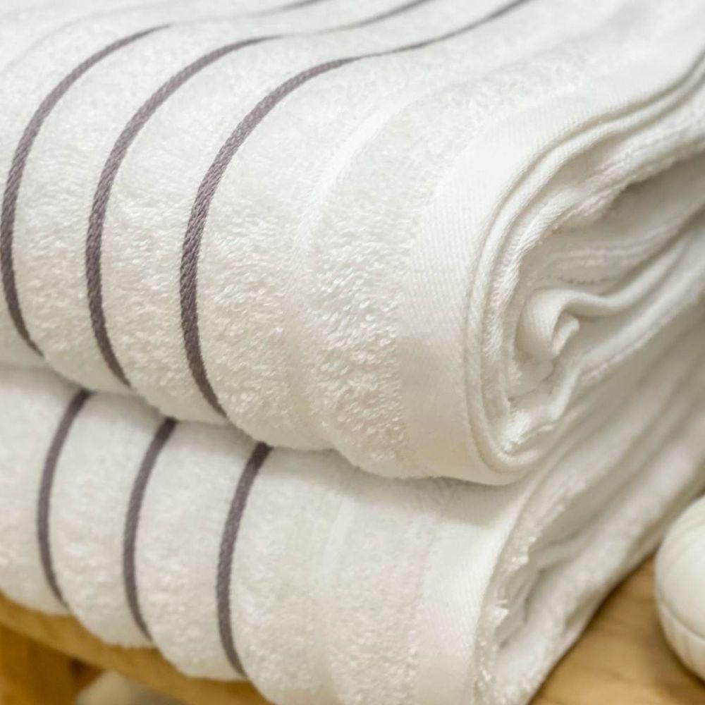 Toalha De Rosto Wave 50x70 Branco - 3