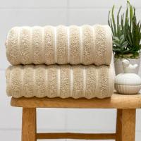 Toalha De Rosto Wave 50x70 Bege - 1