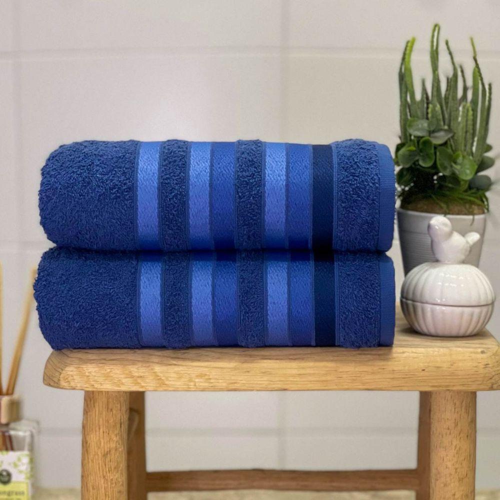 Toalha Banhão Gigante Premier 75x150 Azul Marinho - 1