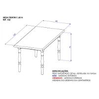 Mesa De Jantar Com 6 Cadeiras Piratini Mel Viero Mel - 6