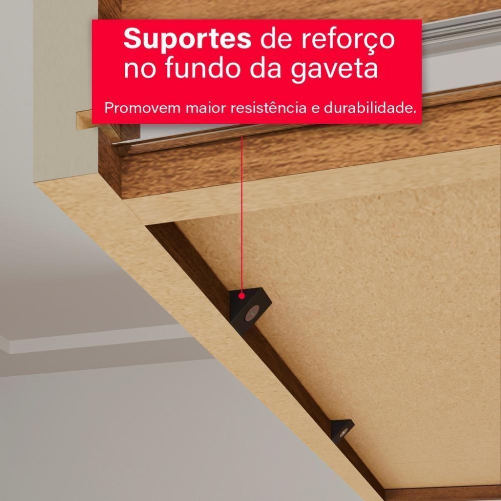 Cozinha 6 Portas 2 Gavetas Amanda Com Espelho - Tudo De Móveis Cinamomo/grafite - 5