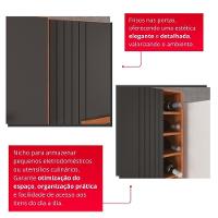 Cozinha 6 Portas 2 Gavetas ágata - Tudo De Móveis Cinamomo/off - 3